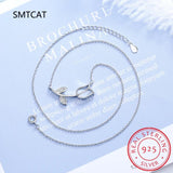 925 Silver Mother Gift Tulip CZ Necklace For Women
