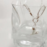 925 Silver Heart Pendant Necklace Romantic Gift Jewelry