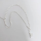 925 Silver Heart Pendant Necklace Romantic Gift Jewelry