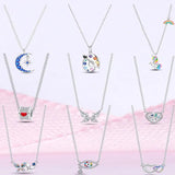 925 Silver Women's Necklace Wedding Party Jewelry