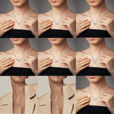 925 Silver Women's Necklace Wedding Party Jewelry