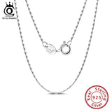 Italian 925 Silver Bamboo Chain Necklace Clavicle Chain Jewelry