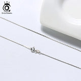 Italian 925 Silver Bamboo Chain Necklace Clavicle Chain Jewelry