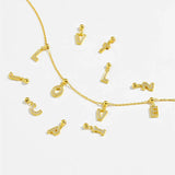 925 Silver Letter A-Z Pendant Charm Beads for Necklace Making