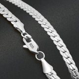 925 Sterling Silver Necklace Chain 20-60cm Wedding Jewelry