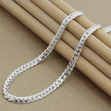 925 Sterling Silver Necklace Chain 20-60cm Wedding Jewelry