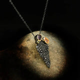 Irregular Triangle Zircon Pendant Necklace for Women