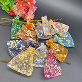 100pcs 7x9 9x12 Organza Bags Rose Gift Pouches Wedding Jewelry Storage