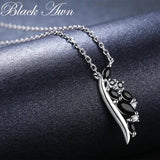 Awn Hot Lucky 925 Silver Pendant Necklace for Women