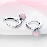 925 Sterling Silver Feather Pendant Heart Flower Shape Anniversary Jewelry