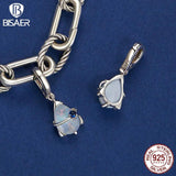 925 Silver Dreamy Star Srail Charm Airplane Astronaut Pendant