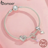 925 Silver Spiritual Heart Infinity Pendant for Charm Bracelets