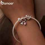 925 Silver Spiritual Heart Infinity Pendant for Charm Bracelets