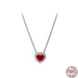 925 Silver Heart Series Jewelry Set - Necklace, Ring, Earrings