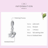 925 Sterling Silver Sloth Charm for Bracelet & Necklaces DIY