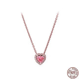 925 Sterling Silver Heart Shining Jewelry Set