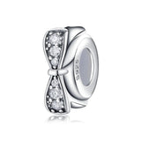 925 Sterling Silver Spring Charm Beads Collection with Cz - Fits Bracelet