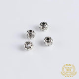925 Sterling Silver 6mm Spacer Beads for DIY Bracelet Making Jewelry Finding
