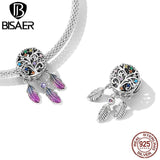 925 Silver Tree Charm Heart Pendant Women Fine Jewelry