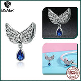 925 Silver Dark Devil Charm Bead Heart Pendant Fit DIY Bracelet