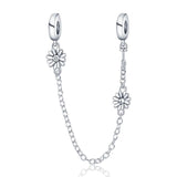925 Silver Bracelet Safety Chain