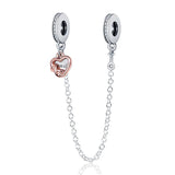 925 Silver Bracelet Safety Chain