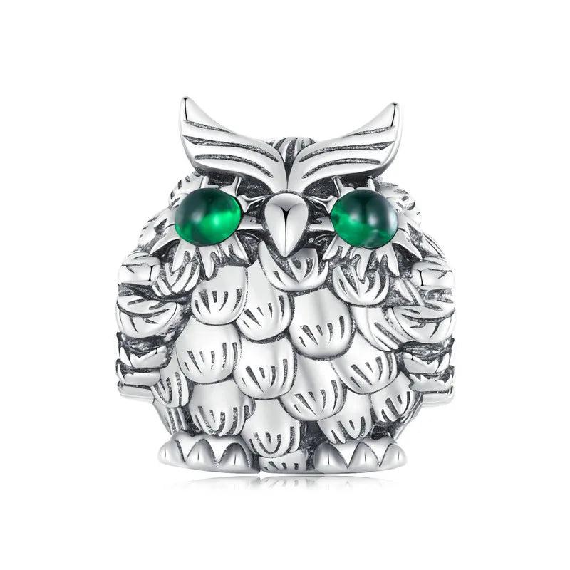 925 Silver Retro Animal Charm Spacer Bead for DIY Jewelry Making