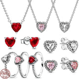 925 Silver Hearts Jewelry Set for Women