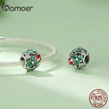 925 Silver Four-leaf Clover Ladybug Pendant Charms for Bracelet Necklace