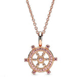Timeless Elegance Heart Helm Collier Necklace 925 Sterling Silver