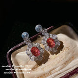 925 Silver Red Zirconia Jewelry Set for Women
