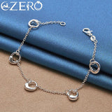 ALIZERO 925 Silver Water Drop Set Wedding Party Jewelry