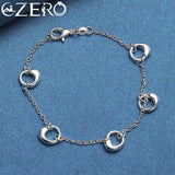ALIZERO 925 Silver Water Drop Set Wedding Party Jewelry