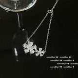 925 Silver Daisy Jewelry Sets with Zircon Stone for Women