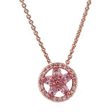 Sparkling Snowflake Hearts Collier Necklace 925 Silver Charm