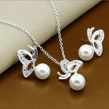925 Silver Love Shape Set - Charming Jewelry Gift