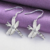 925 Silver Dragonfly Charm Jewelry Set for Engagement