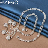 925 Silver Heart Ball Jewelry Set for Women