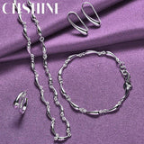 Water Drop Jewelry Set for Women - 925 Silver