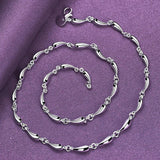 Water Drop Jewelry Set for Women - 925 Silver
