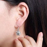 925 Silver Rose Flower Jewelry Set for Women Wedding Party