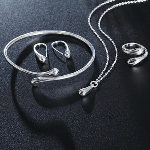 925 Silver Jewelry Set Women's Birthday Gift