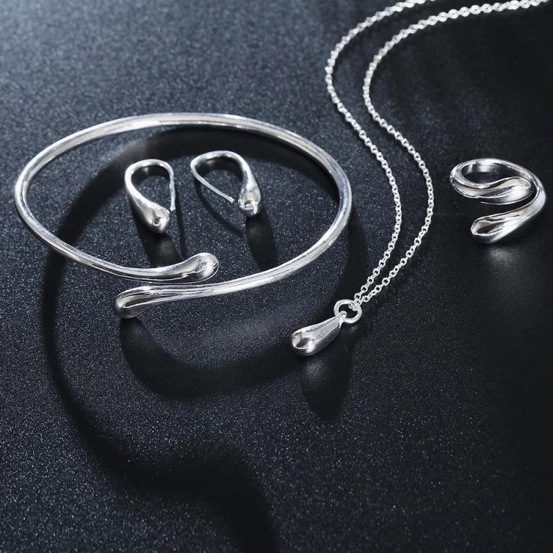 925 Silver Jewelry Set Women's Birthday Gift