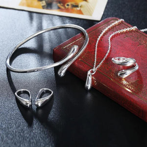 925 Silver Jewelry Set Women's Birthday Gift
