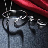 925 Silver Jewelry Set Women's Birthday Gift