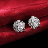 925 Silver Jewelry Set Rose Flower Rings Bracelet Necklace Earring Stud