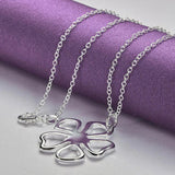 925 Sterling Silver Flower Jewelry Set