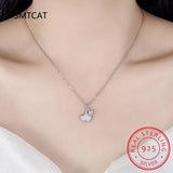 925 Silver Shell Ginkgo Leaf Set Necklace+Earrings
