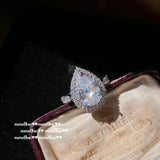 CZ Jewelry Set 925 Silver Wedding Engagement Bride Ring Earring Necklace