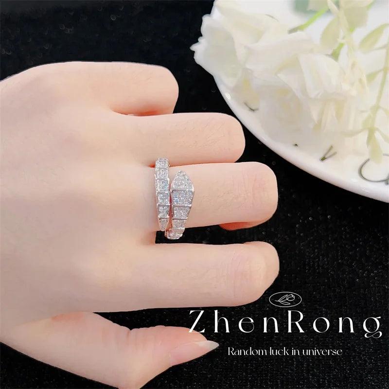 Sterling Silver Snake Shape Jewelry Set for Women